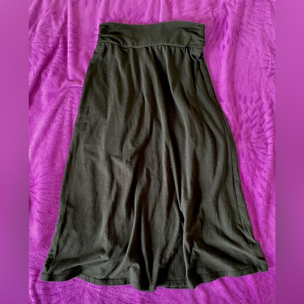 Y2K Mori-girl Black Women's Skirt